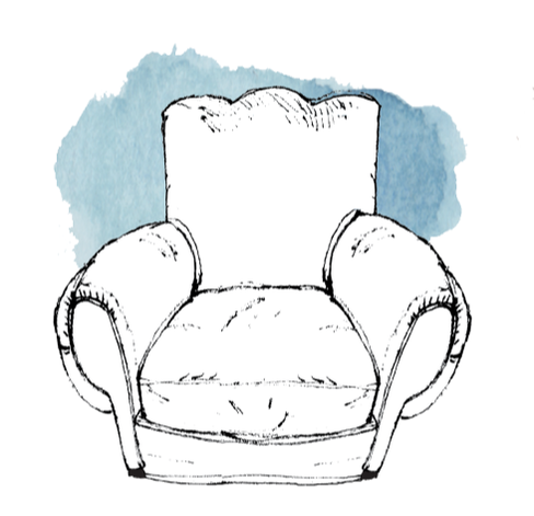 Fauteuil confortable chair illustration