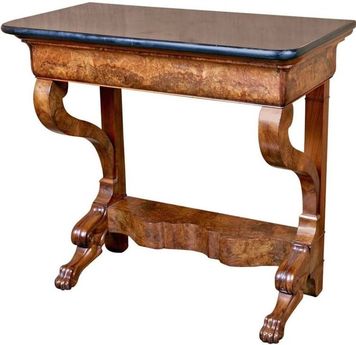 Charles X console with marble top