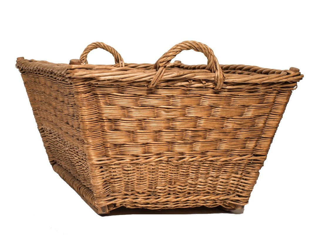 LOLO FRENCH ANTIQUES LARGE ANTIQUE FRENCH LAUNDRY BASKET - Lolo ...