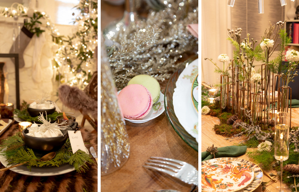 tablesetting collage