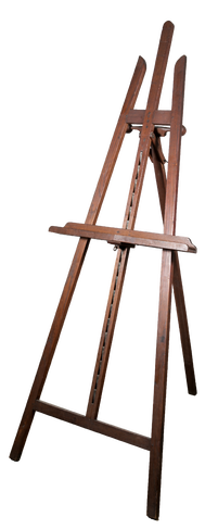Lolo French Antiques Early 20th Century Adjustable French Oak Painter's Easel 