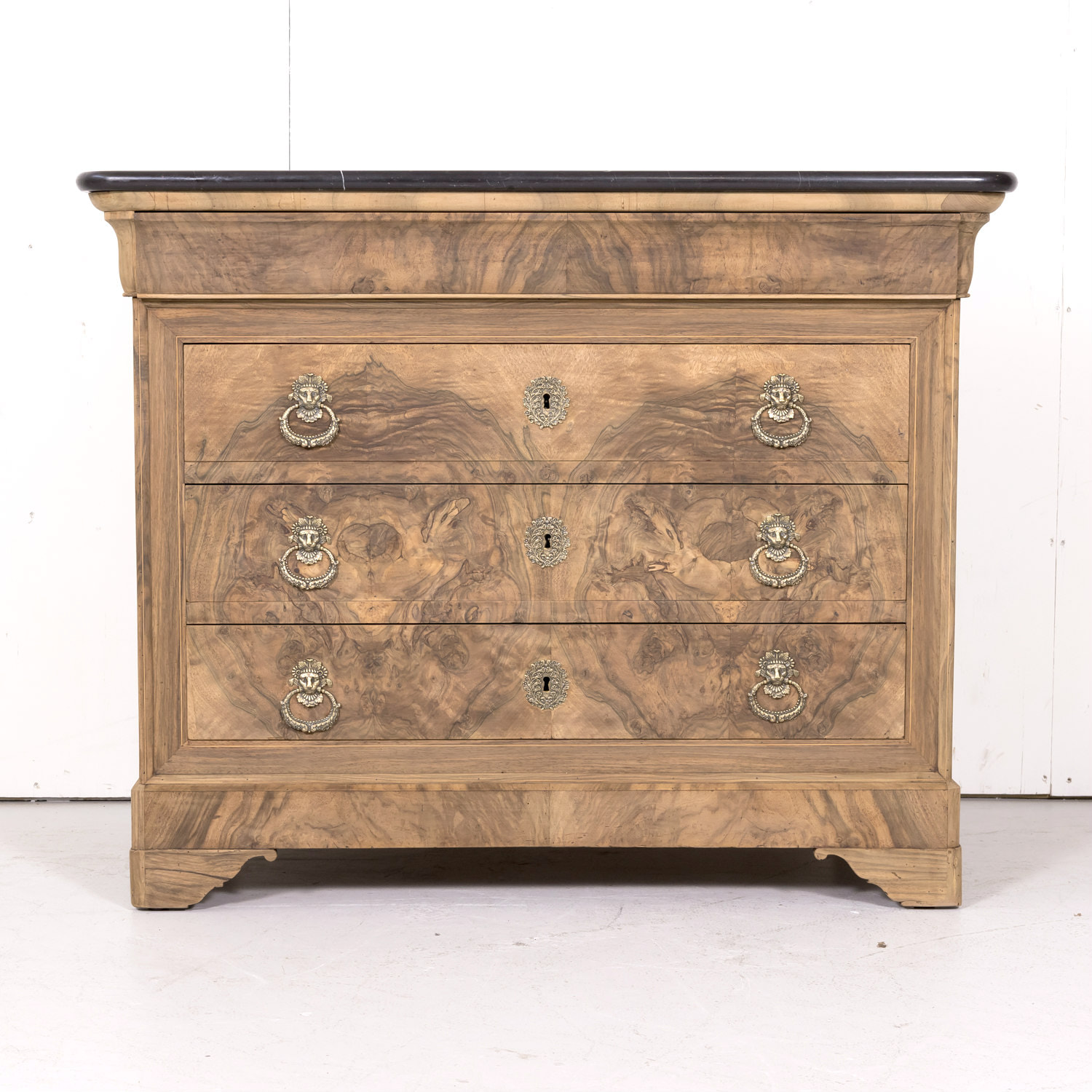 Superb 19th Century French Marble-Top Commode or Chest of Drawers