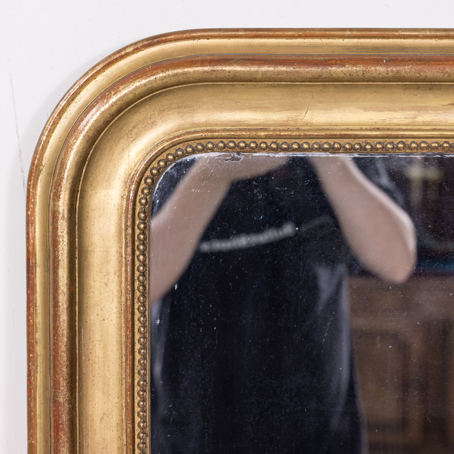 Louis Philippe Gilt Floor Mirror - 55 X 116
