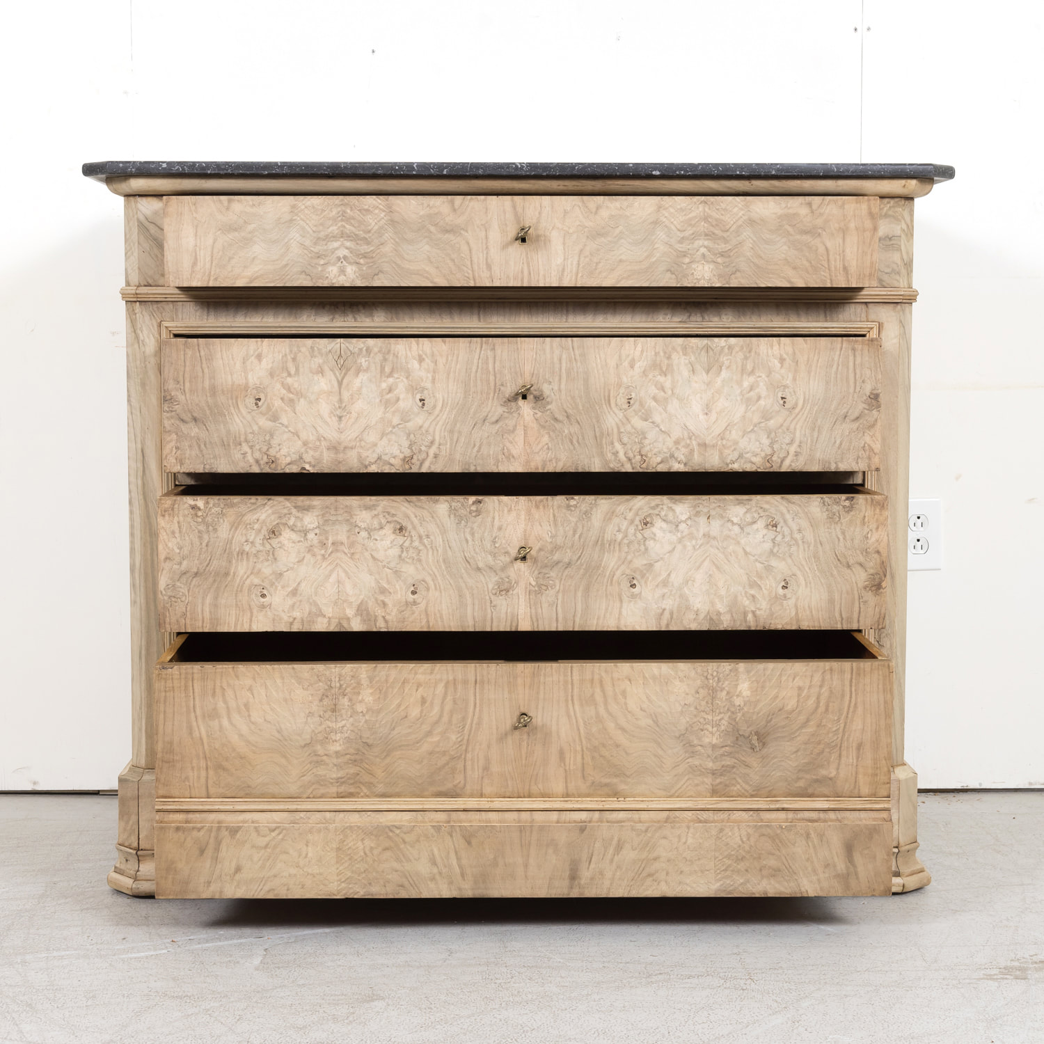 Bleached Walnut Louis Philippe Dresser – English Country Home